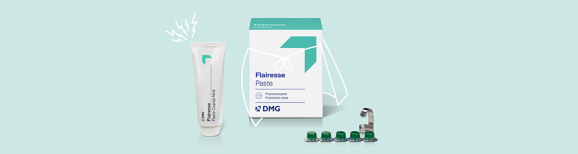 Flairesse Paste and single-use units.